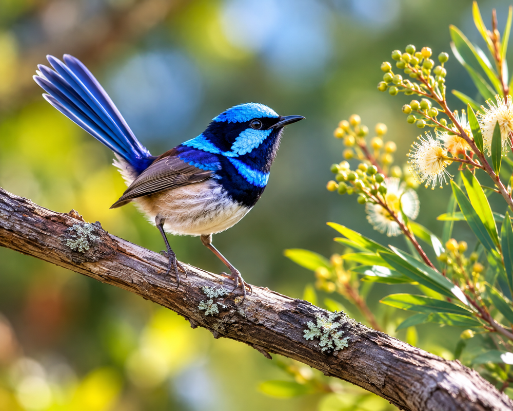 Australian bird in Box-Ironbark woodland